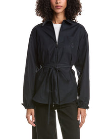 Moncler | Womens | Enet Technical Hooded Parka | Blue