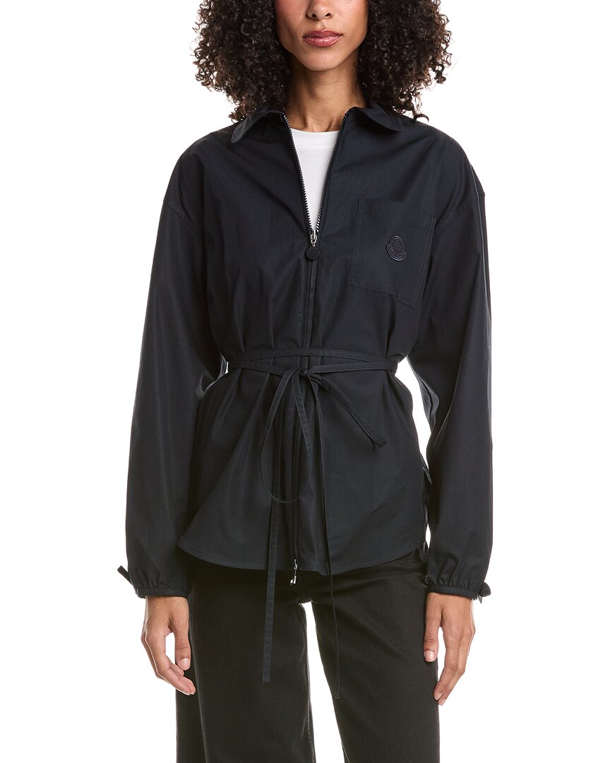 Moncler | Womens | Enet Technical Hooded Parka | Blue