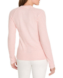 NIC+ZOE | Womens | Soft Thermal Split Neck Top | Pink