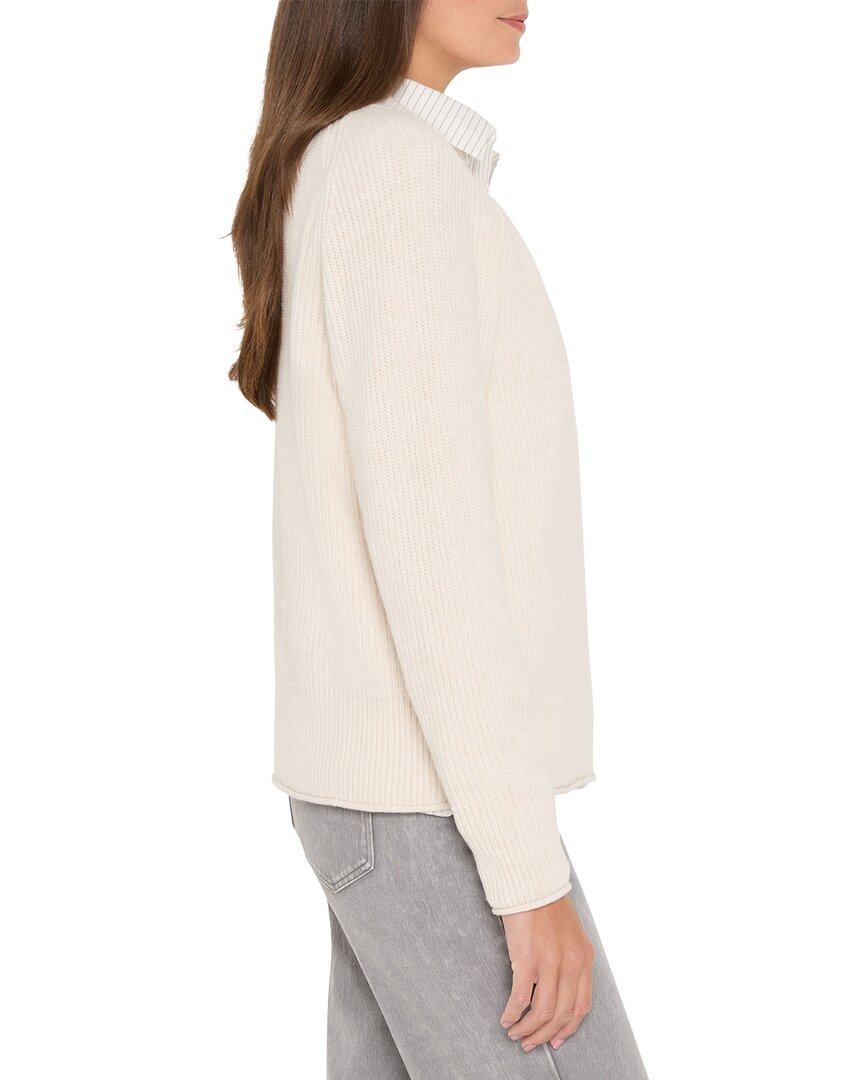 NIC+ZOE | Womens | Shaker Stitch Sweater | White