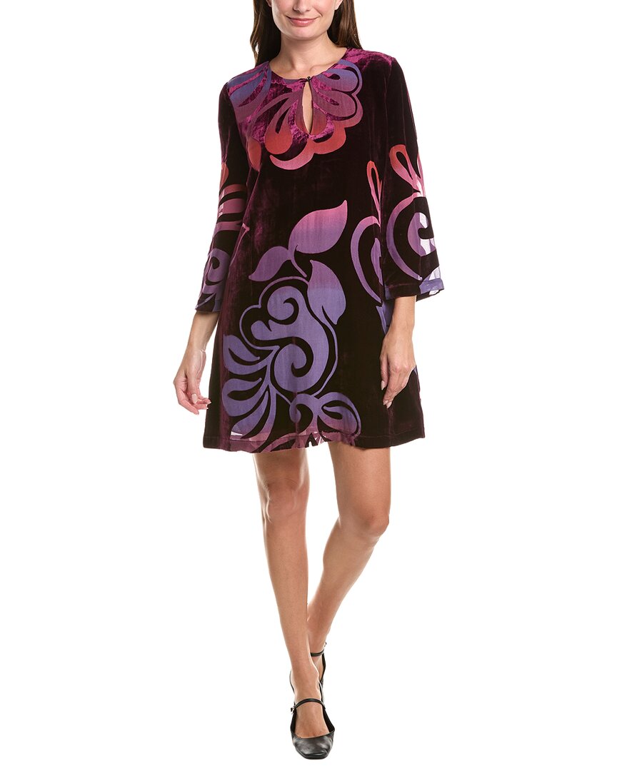 Johnny Was | Womens | Ringo Silk-Blend Mini Dress | Black