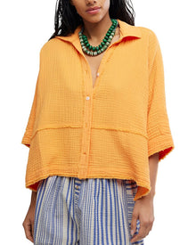 Free People | Womens | Happy Days Top | Orange