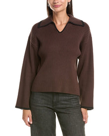 rag & bone | Womens | Isabella Polo Sweater | Brown