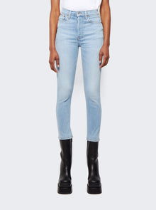 Women | Re/Done | 90s High Rise Ankle Crop Jean | Costa Indigo
