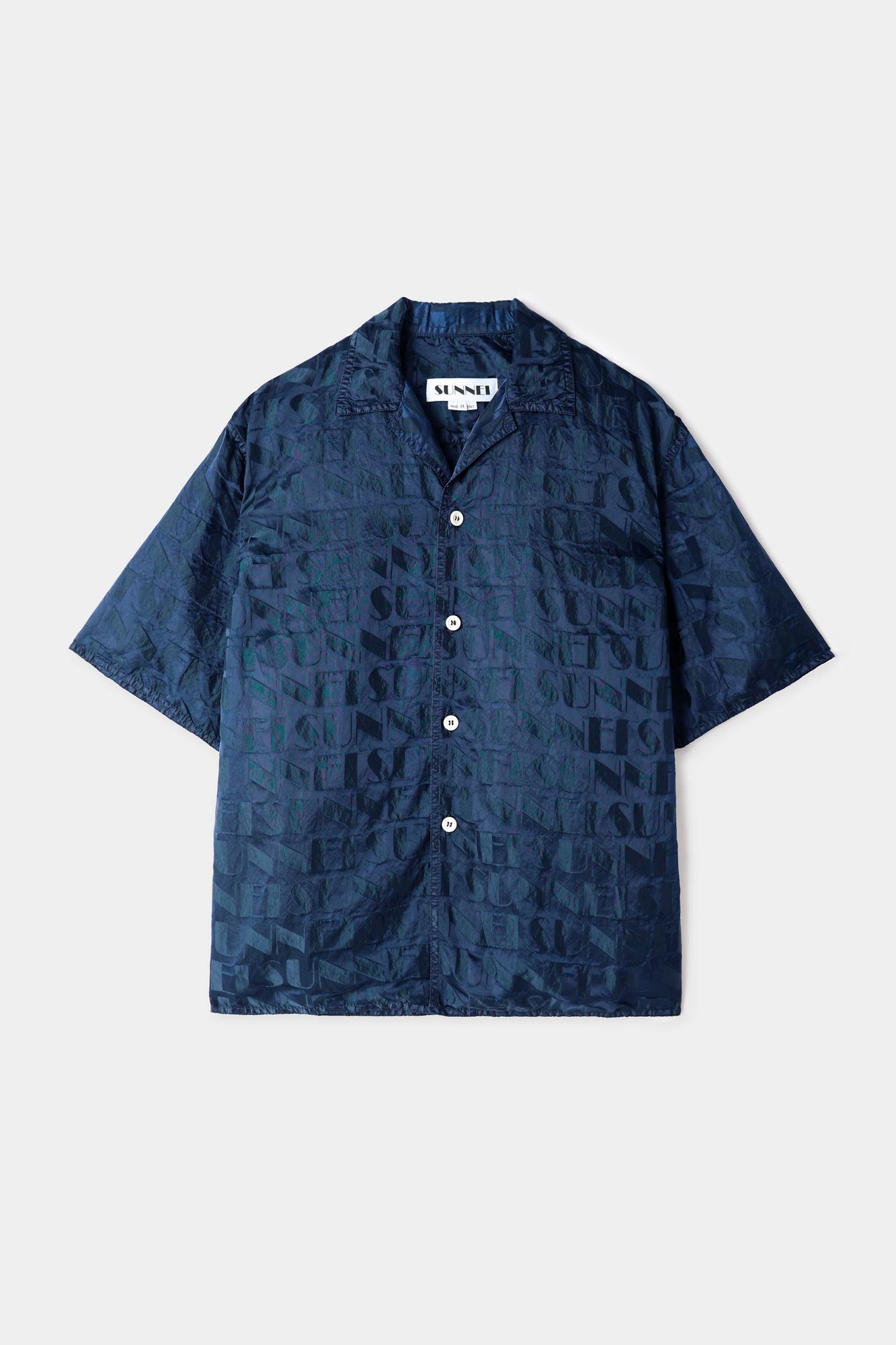 Allover Short Sleeve Shirt | Men | Blue