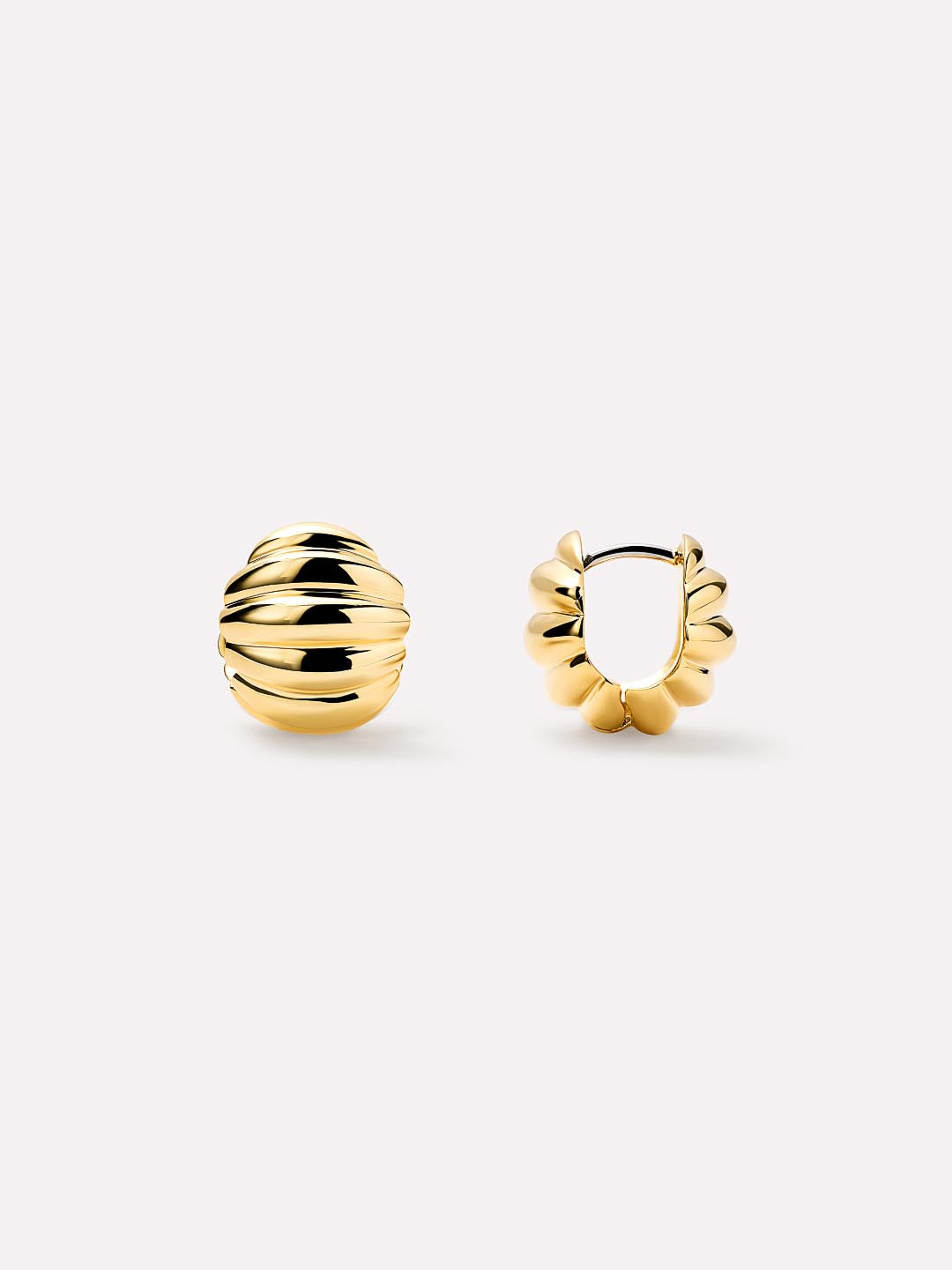 Colton Mini Statement Earrings | 14K Gold on Brass