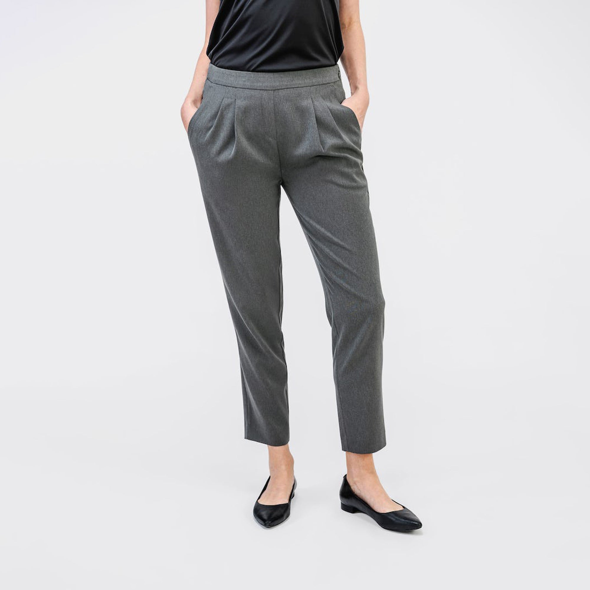 Womens | Swift Drape Pant | Charcoal Heather