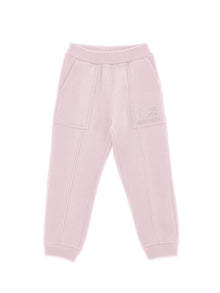Girls | Heavyweight Fleece Joggers With Rhinestones | Light Onion