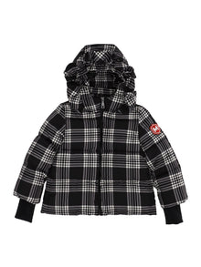 Girls | Check Padded Jacket | Black/Cream