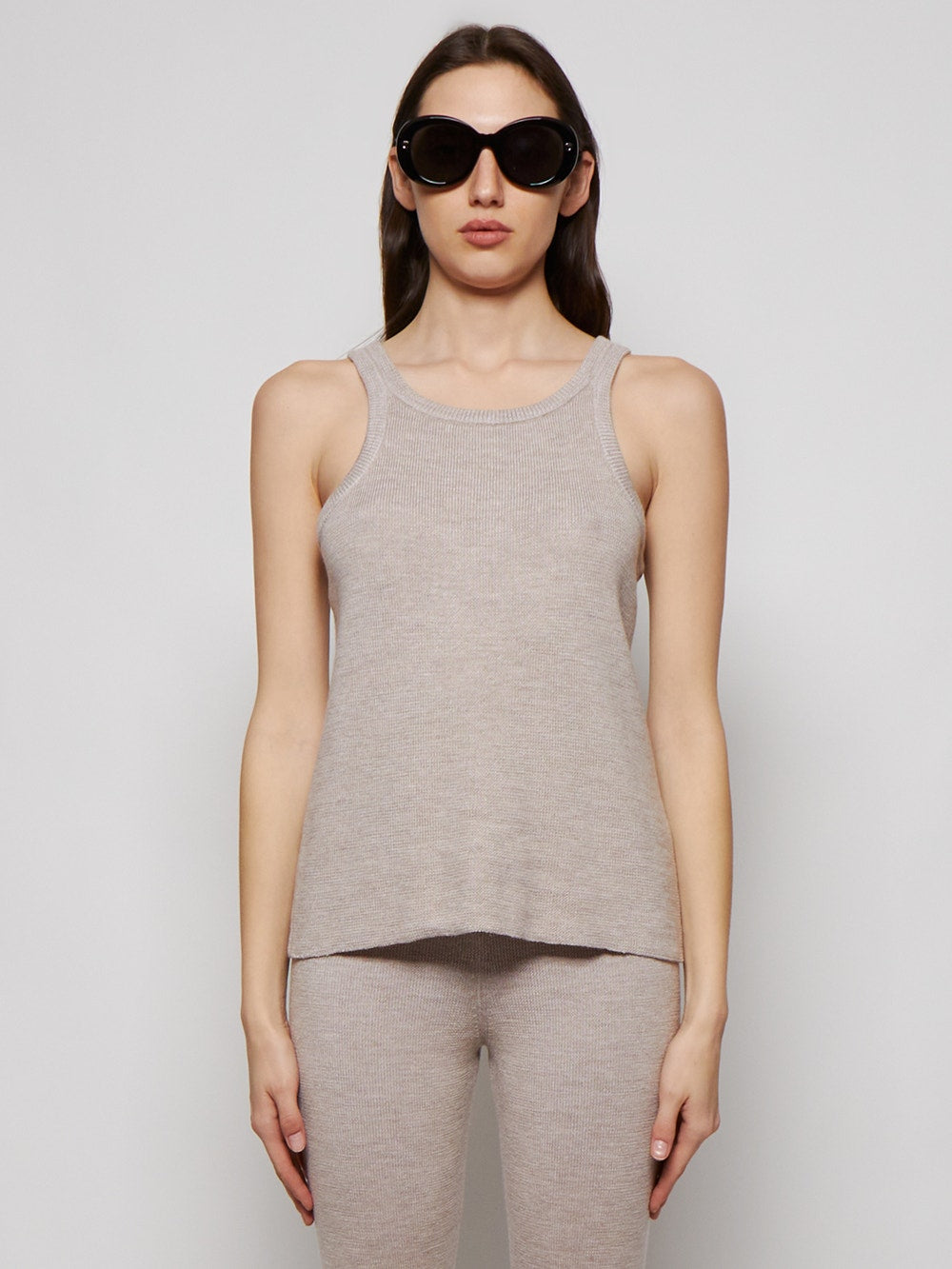 Magda Butrym | Knit Tank Top | Beige