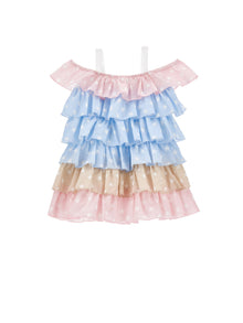 Girls | Star Muslin Sundress | Multicolor