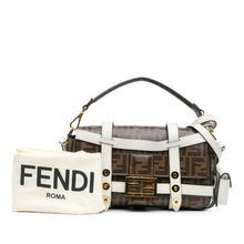 Fendi | Pre-Owned Zucca Glazed Fabric Cage Baguette Satchel - I | Brown
