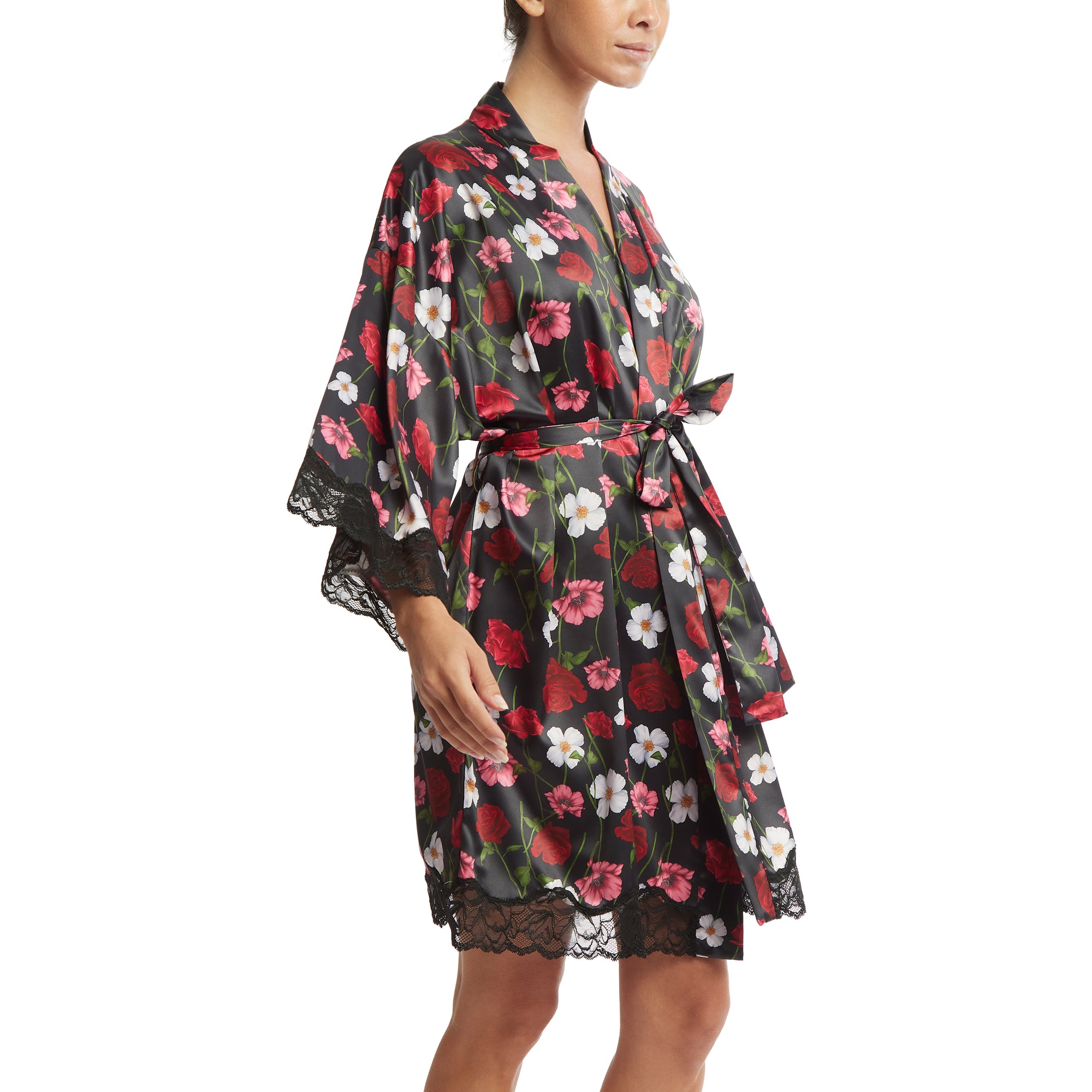 Luxe Satin Robe | Am I Dreaming (Floral Print)