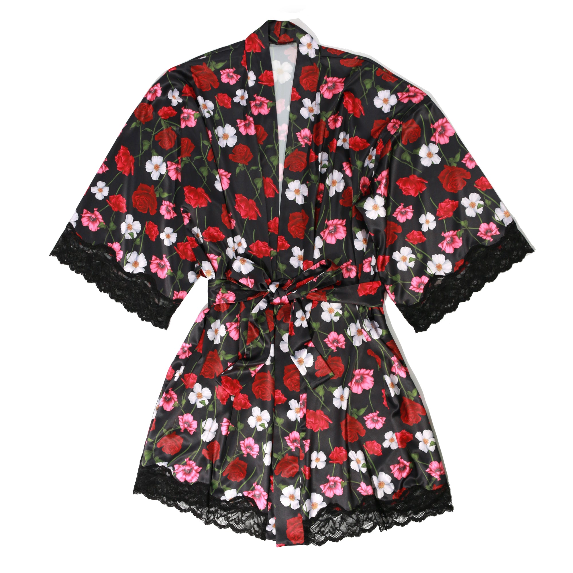 Luxe Satin Robe | Am I Dreaming (Floral Print)