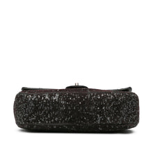 Chanel | Pre-Owned Jumbo Sequined Lambskin Moonlight On Water Flap | Black