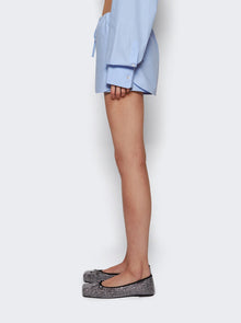 Women | alexanderwang | Drawstring Mini Skort Chambray | Blue