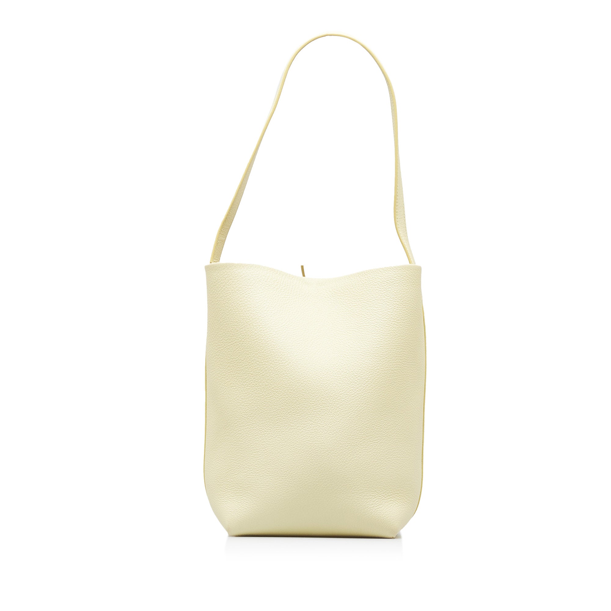 The Row | Pre-Owned Medium N/S Park Tote | Yellow/Light Yellow