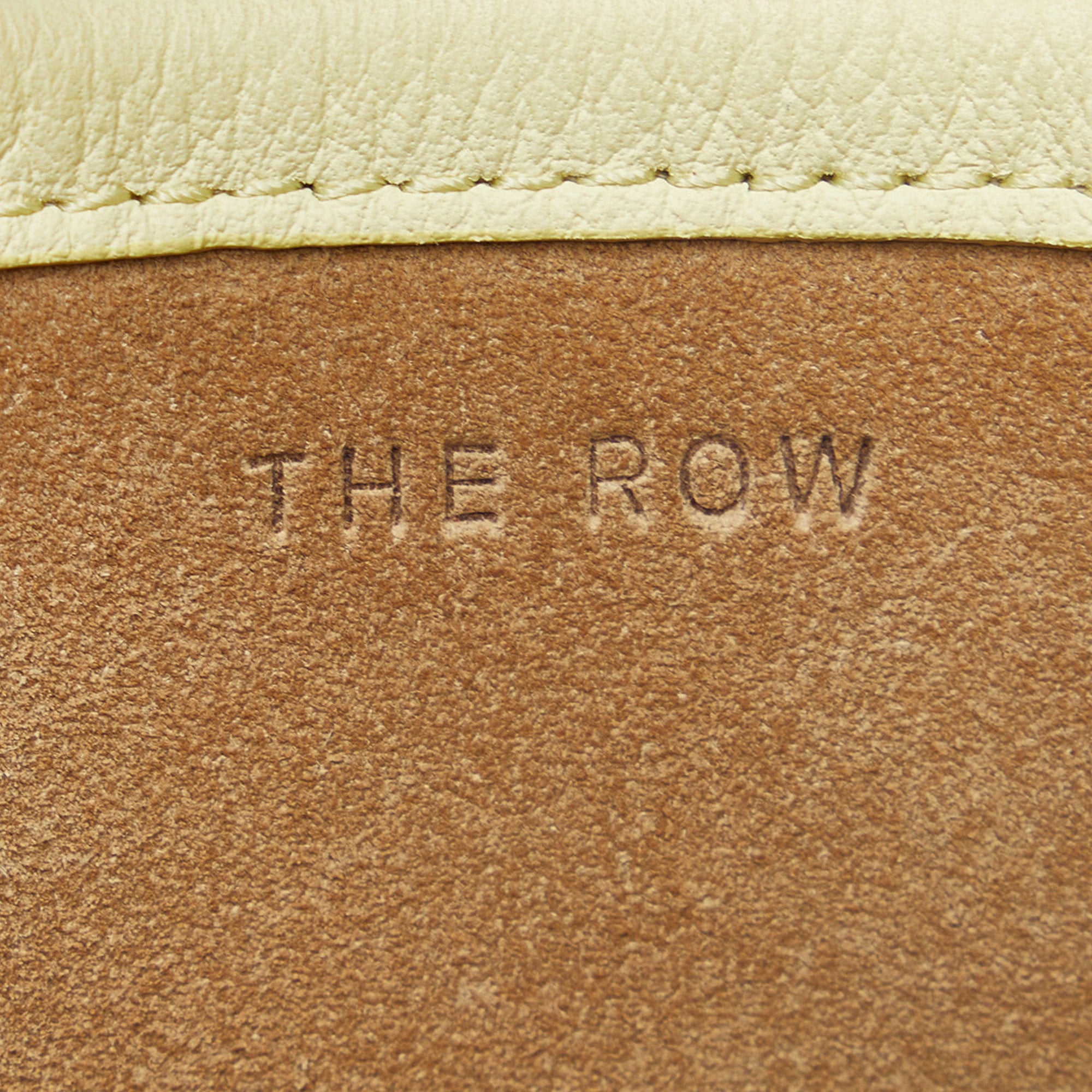The Row | Pre-Owned Medium N/S Park Tote | Yellow/Light Yellow