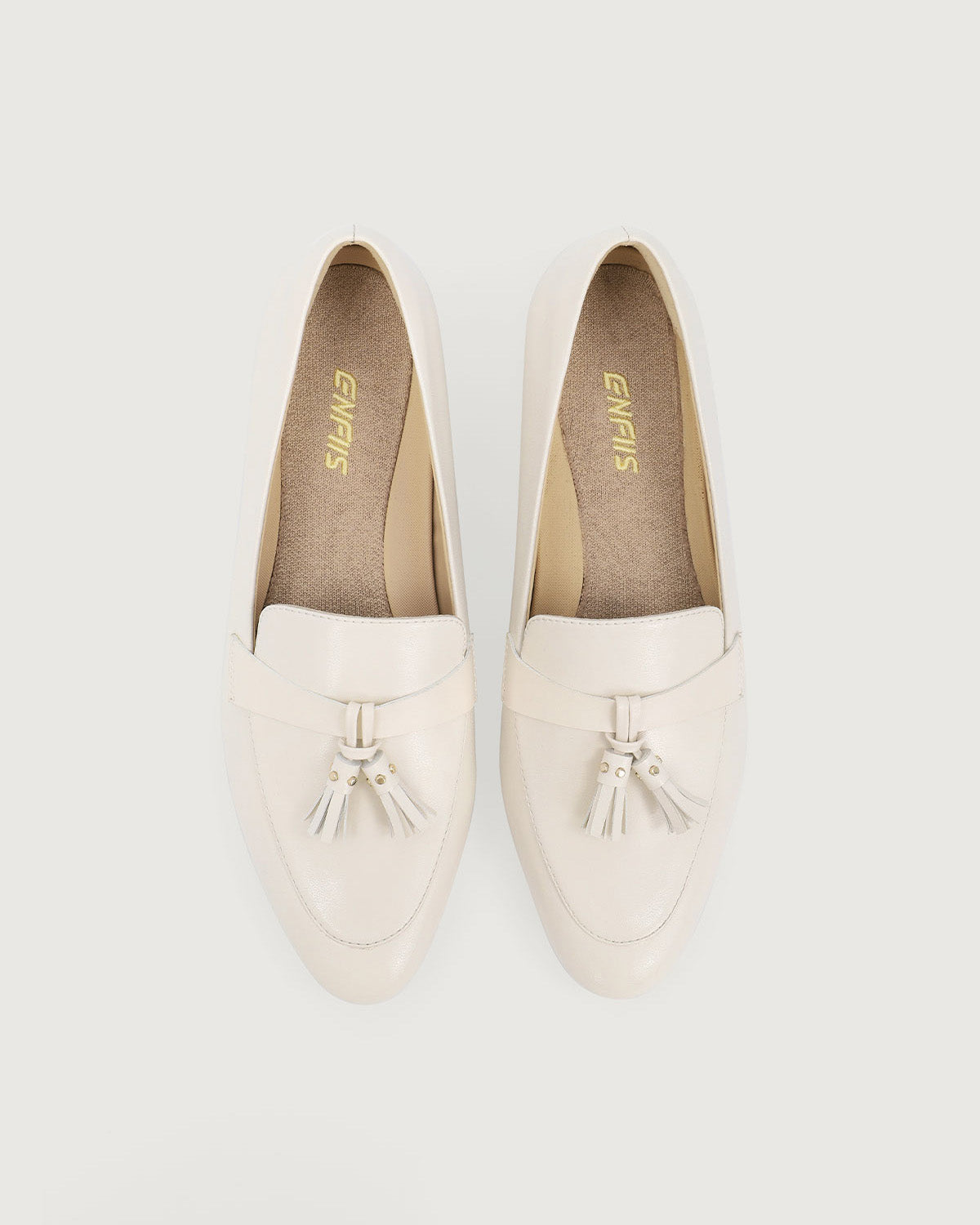 Enfiis Off White Loafer Flats | Off White