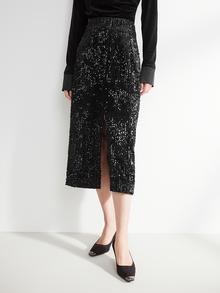 Bodycon Narrow-Waist Pencil Skirt | Black