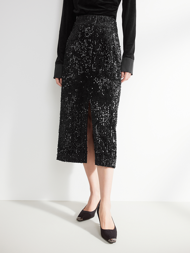 Bodycon Narrow-Waist Pencil Skirt | Black