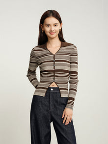 Collared Pullover | Brown