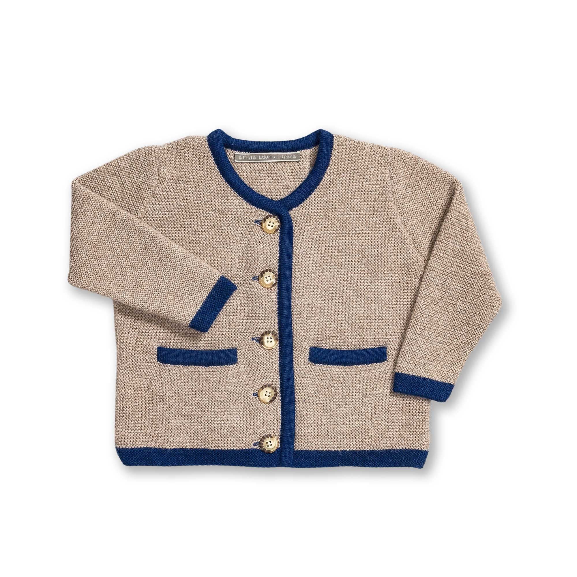 Kids | Salzburg Cardigan | Sand / Blue