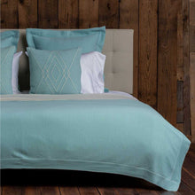 Tokyo Bed Blanket | Ivory/Aqua