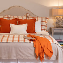 Aberdeen Euro Pillow | Ivory / Orange