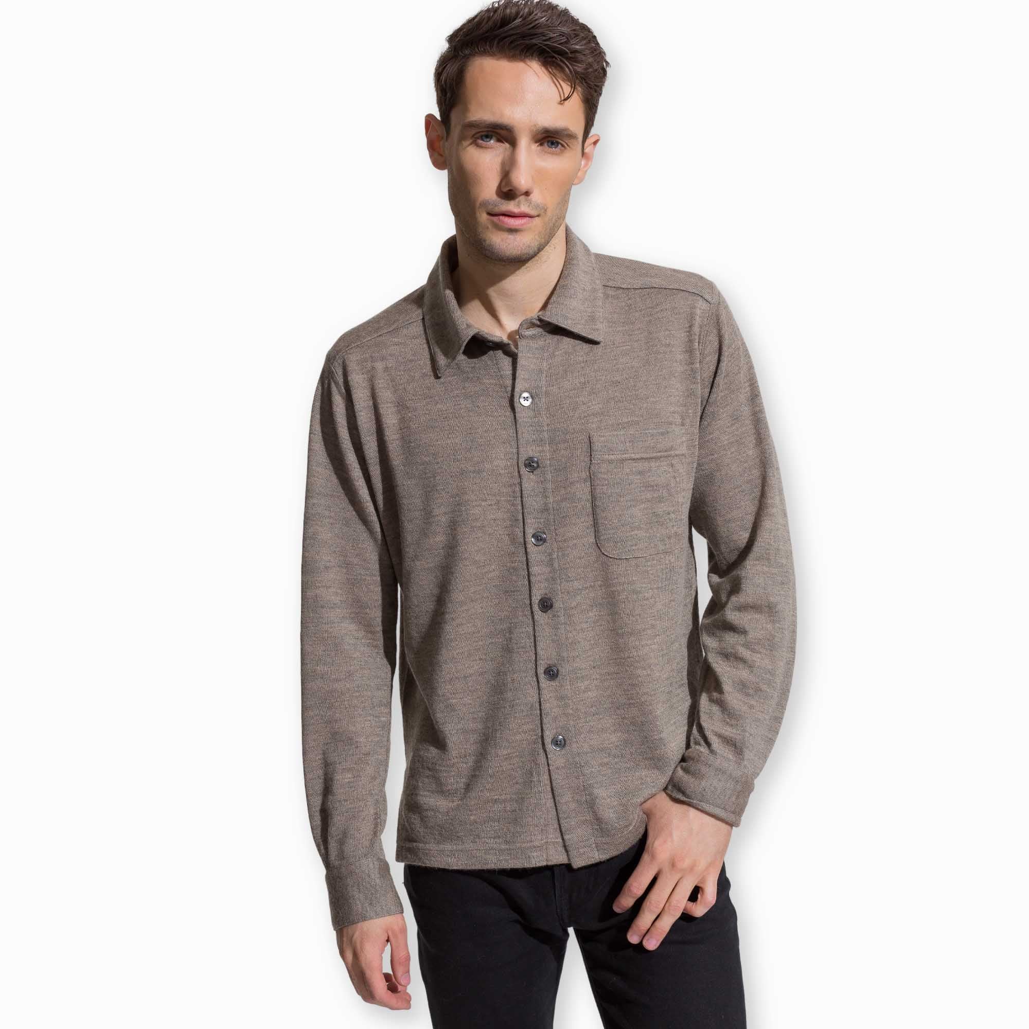 Men | Knit Shirt | Earth