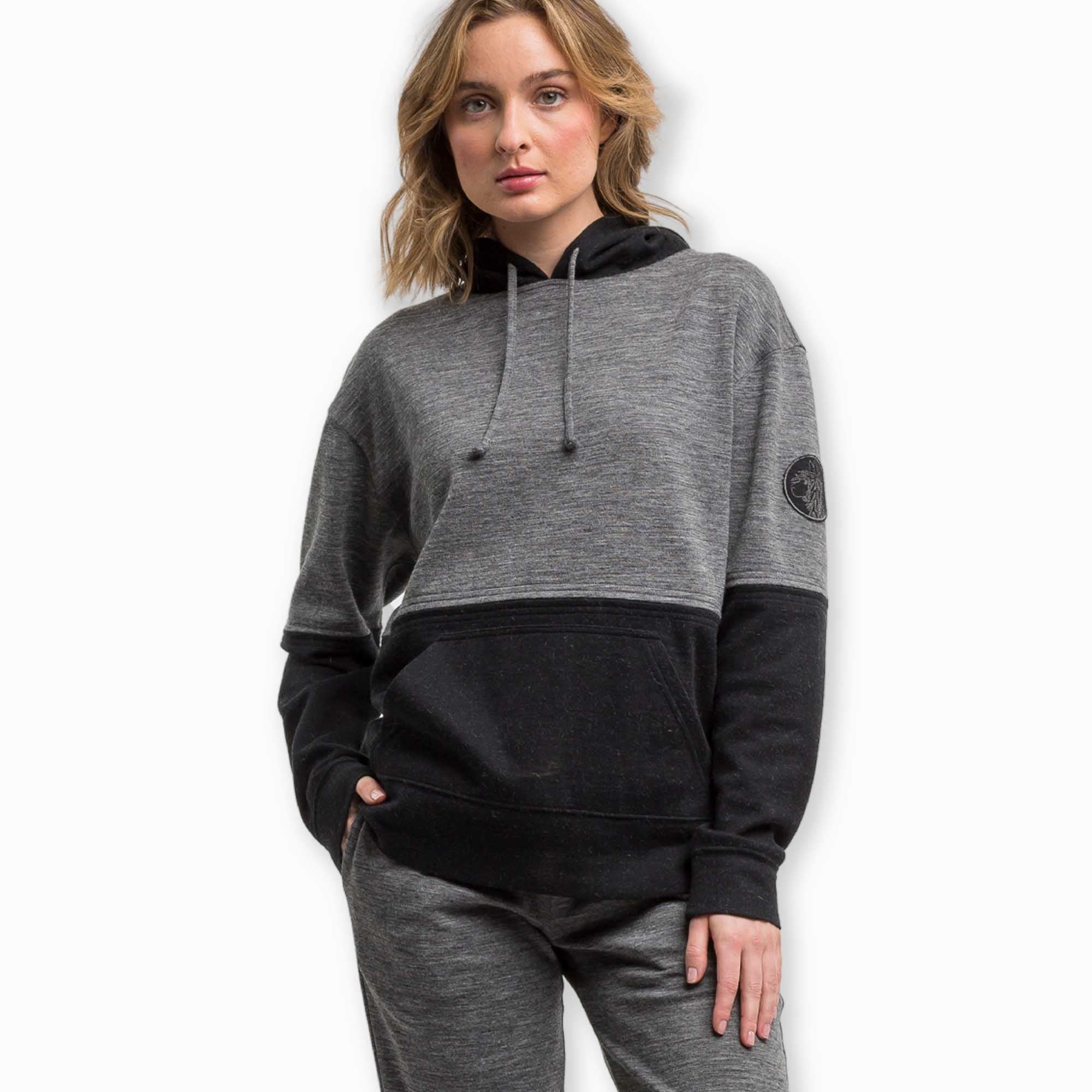 Malibu Lounge Hoodie | Dark Grey/Black