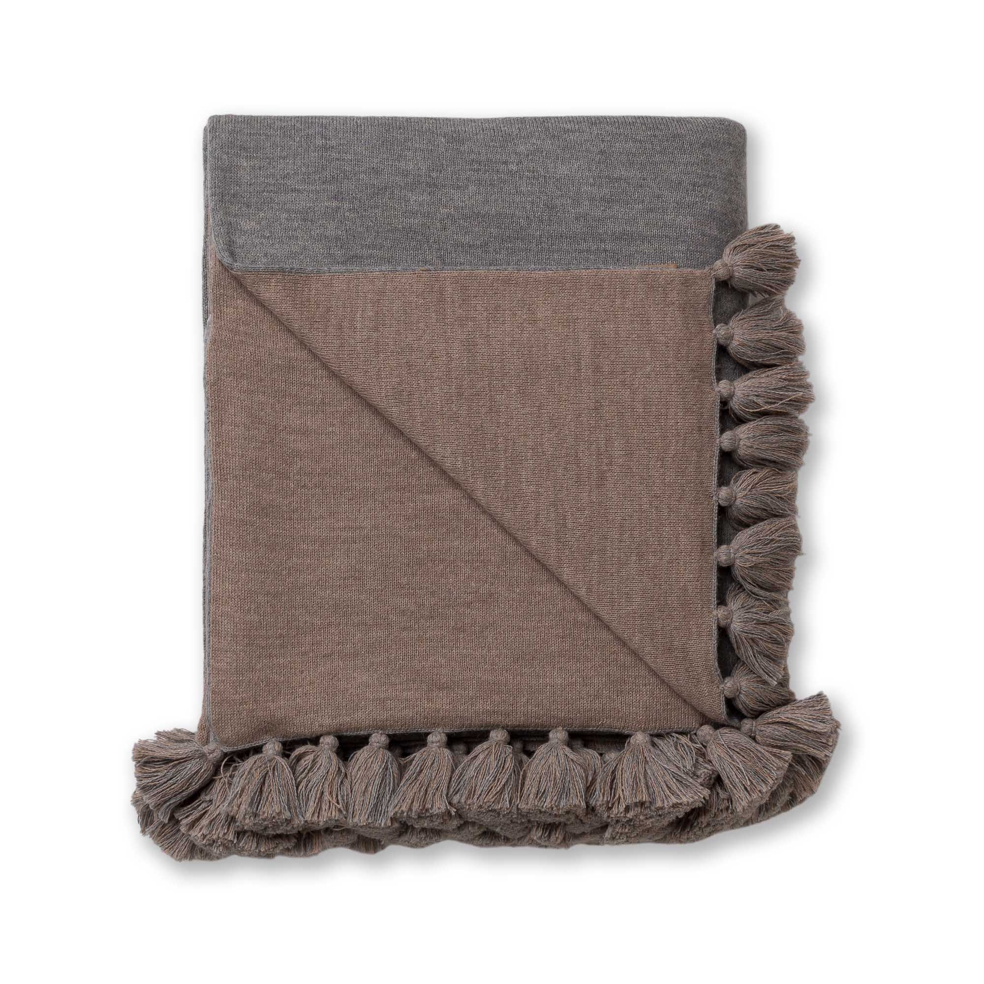 Sydney Bed Blanket | Light Grey / Light Taupe