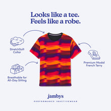 Modal French Terry Lounge Tee | Sunrise Blur