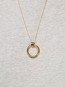 Penny Pendant Necklace | 14K Gold on Brass