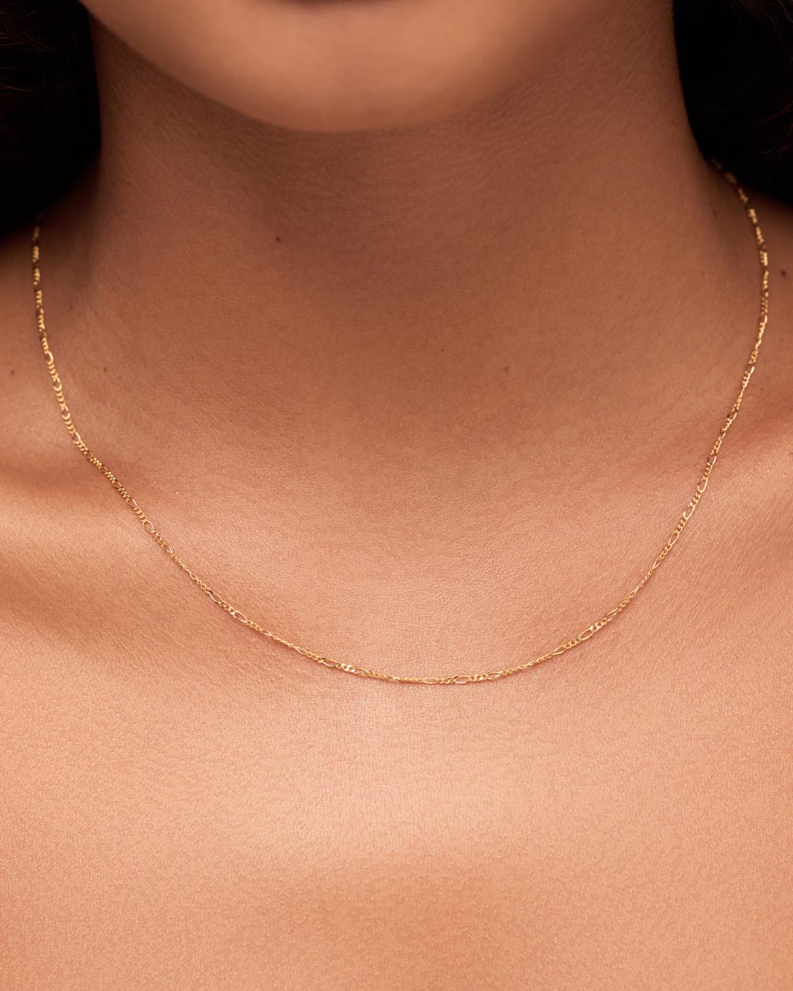 Solid Gold Diamond Fine Chain Necklaces For Women Ana Luisa Figaro Chain Necklace