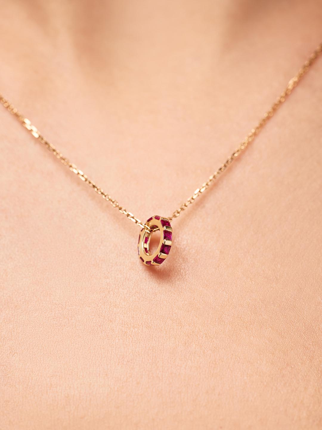 Ruby Zeno Charm | 10K Solid Gold | Ruby