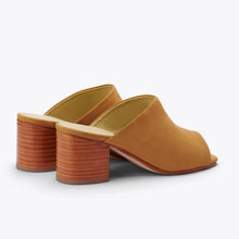Paloma Open Toe Mule Sand Women's Leather Heel Nisolo
