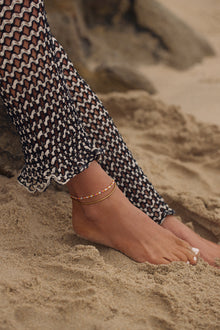 Lahaina Pearl Anklet Set | Sivan Ayla x Luv Aj | 18K Gold Plated
