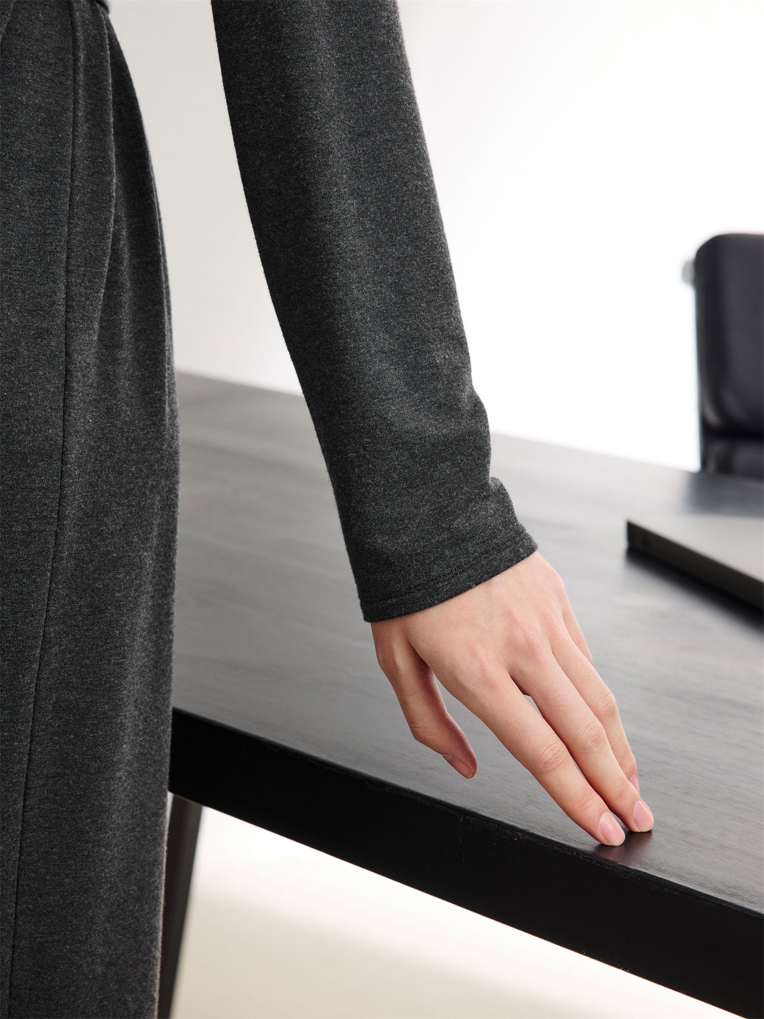 Warm Knit Dress | Gray