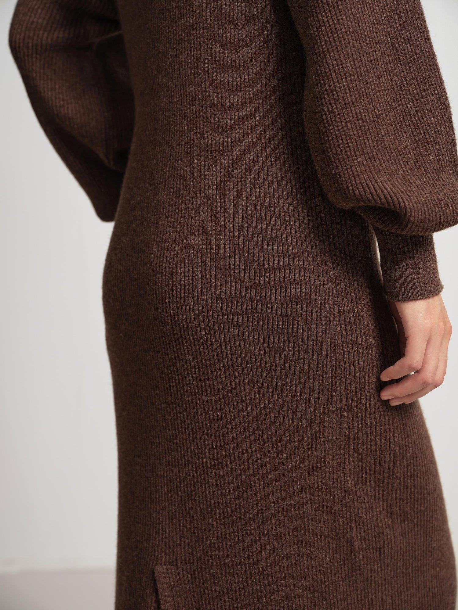 Knit Dress | Brown