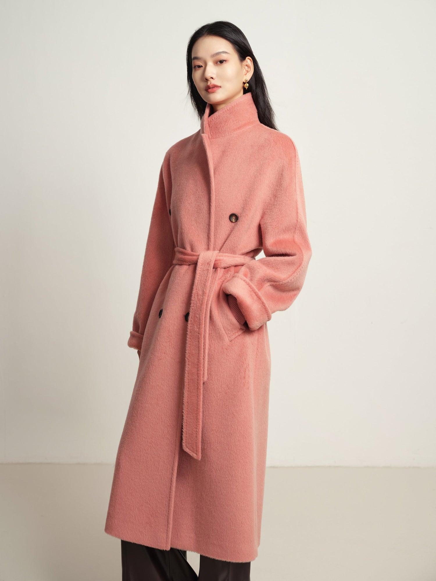 Wool Coat | Pink