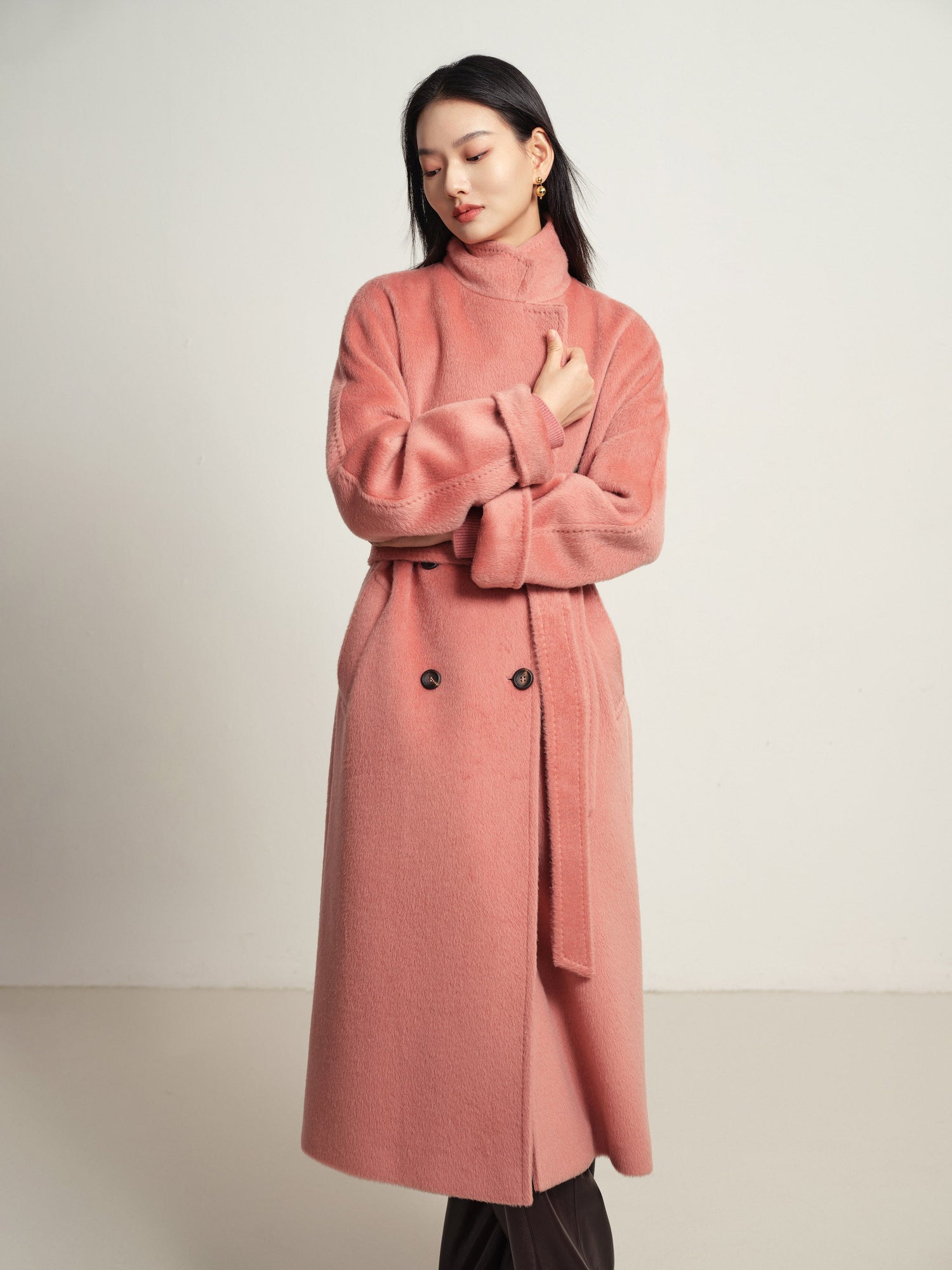 Wool Coat | Pink