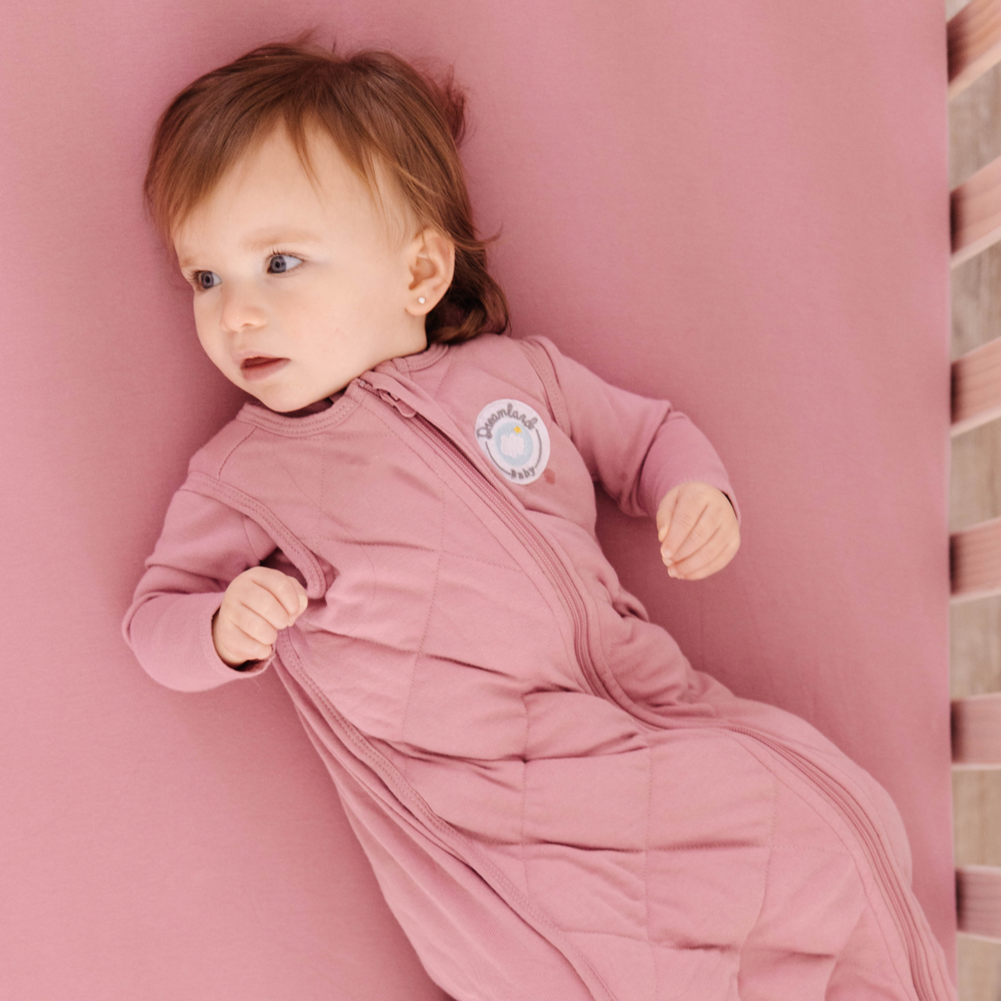 Bamboo Fitted Crib Sheets | Dusty Rose