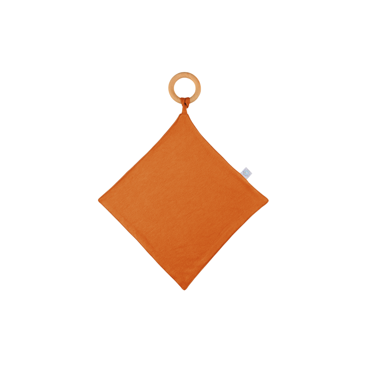 Bamboo Lovey w/ Teething Ring | Rust