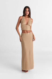 Haven Maxi Skirt | Tan
