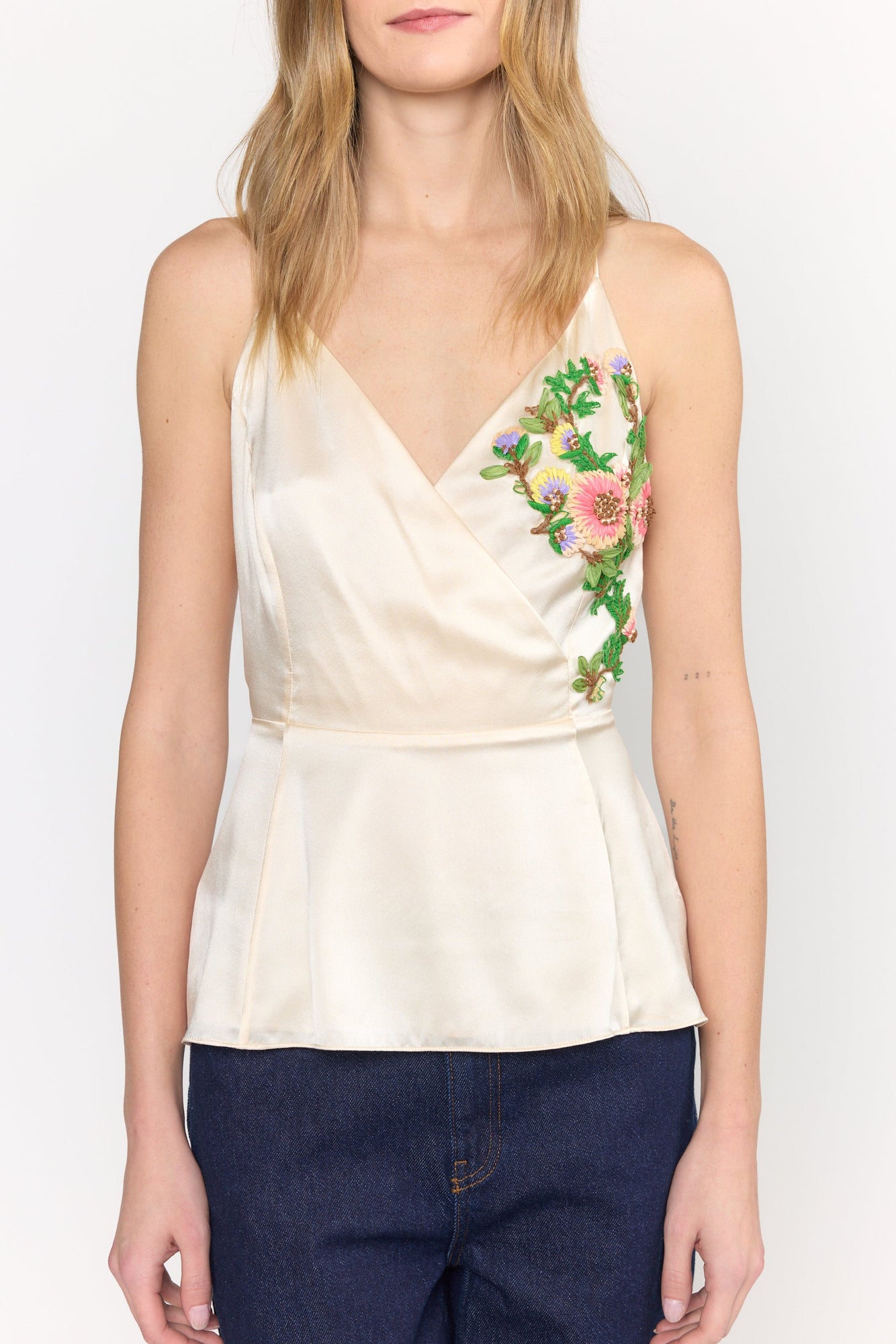 Ariana Top | Garden Embroidery