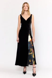 Estrada Dress | Black / Amber Glow