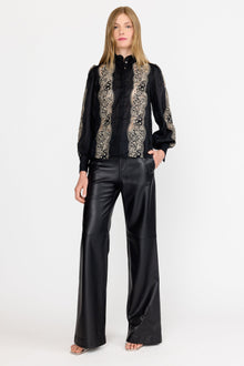 Riley Top | Onyx Embroidery