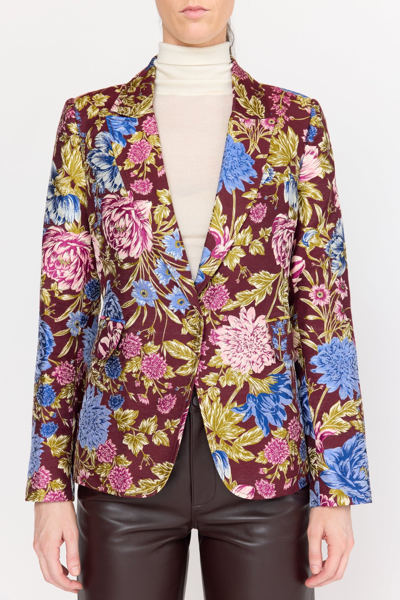 Soraya Blazer | Carmine Floral