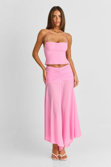 Sage Maxi Skirt | Pink